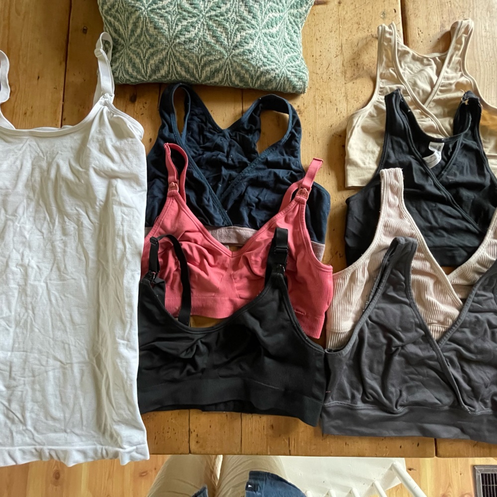 Maternity nursing bra lot, size small-medium